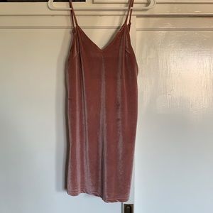 NWT Pink velvet dress